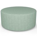 Ver imagem 1 de Puff Redondo Orgânico para Living 90cm Lola W01 Linho Verde Menta - Lyam Decor