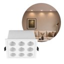 Ver imagem 5 de Spot Quadrado Embutir Downlight Powerus 9 Focos 24° Led 18w Amarelo Irc90 6735 St2988