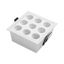 Ver imagem 1 de Spot Quadrado Embutir Downlight Powerus 9 Focos 24° Led 18w Amarelo Irc90 6735 St2988