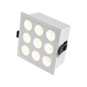 Ver imagem 4 de Spot Quadrado Embutir Downlight Powerus 9 Focos 24° Led 18w Amarelo Irc90 6735 St2988
