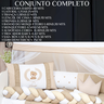 Kit Berço Trança Ursinho Marinho Menino 11 Peças com Saia:caqui - 7