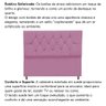 Cabeceira Solteiro Cama Box Estofada 90 Cm Suede Bela Rosa - 5