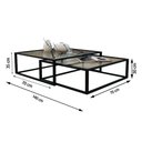 Ver imagem 2 de Duo Mesa de Centro Catarina Preta - Cor: Preto