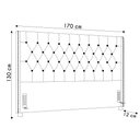 Ver imagem 4 de Cabeceira Cama Box Casal Queen 160cm Florenza P02 Linho Cinza Claro - Mpozenato