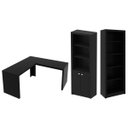 Ver imagem 1 de Conjunto para Escritório Preto 3 Peças Tecnomobili