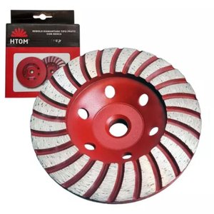 Rebolo Diamantado T/ Prato M.180mm C/ Rosca - Htom
