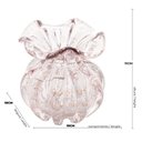 Ver imagem 2 de Vaso de Vidro Italy Rosa Claro e Dourado 11 cm - Wolff