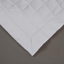 Ver imagem 3 de Kit Cobre Leito Colcha Bellini Solteiro Dupla Face Percal 300 Fios Textura Matelassê - Branco