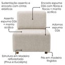 Ver imagem 6 de Poltrona Modular e Puff Block Pes Madeira Linho Tcs 701 Moll