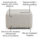 Ver imagem 7 de Poltrona Modular e Puff Block Pes Madeira Linho Tcs 701 Moll