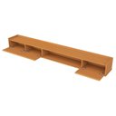Ver imagem 4 de Painel para TV até 84 Polegadas Ripado LED com Vidro Reflecta Cristaleira 100% MDF 219CMX269CM Vitoria Regia Yescasa Nature
