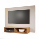 Ver imagem 2 de Painel Tv Jazz P/tv Ate 43 Polegadas com Nicho - Mel/off White