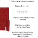 Ver imagem 3 de Kit Cabeceira e Calçadeira Baú Emma Suede Casal 140 Cm
