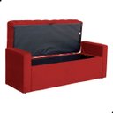 Ver imagem 6 de Kit Cabeceira e Calçadeira Baú Emma Suede Casal 140 Cm
