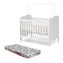 Ver imagem 2 de Berço Mini Cama com Colchão e Suporte Mosquiteiro Nuvem Compact 100% MDF