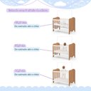 Ver imagem 7 de Berço Mini Cama com Colchão e Suporte Mosquiteiro Nuvem Compact 100% MDF