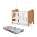 Ver imagem 2 de Berço Mini Cama com Colchão e Suporte Mosquiteiro Nuvem Compact 100% MDF