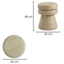 Ver imagem 3 de Puff Organico Cave 48x42 cm Base Giratoria Corano Tca 211 Moll