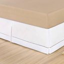 Ver imagem 1 de Saia Box Solteirão 200 Fios Ponto Palito - Branco