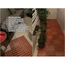 Ver imagem 3 de KIT 12 DECKS MADEIRA PLASTICA ECO MAXX 30x30 MODULAR 30X30.:CEDRO