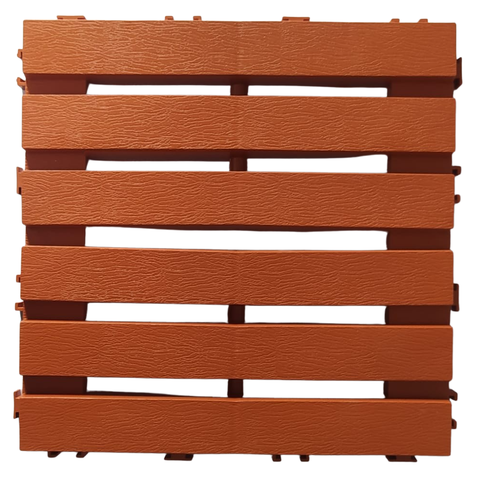 KIT 12 DECKS MADEIRA PLASTICA ECO MAXX 30x30 MODULAR 30X30.:CEDRO