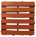 Ver imagem 1 de KIT 12 DECKS MADEIRA PLASTICA ECO MAXX 30x30 MODULAR 30X30.:CEDRO