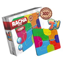 Brinquedo Racha Cuca Associando As Cores e Formas 17 Peças em Mdf +3 Anos Paper Toy - 2