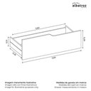 Ver imagem 6 de Guarda Roupa Solteiro Sole 2 Portas e 4 Gavetas Branco/freijó - Móveis Albatroz
