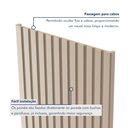 Ver mais imagens de Kit 2 Placas de Painel Ripado Milão 250cm x 58cm x 3,3mm (Rende 2,9m²) Ecorevest Bege
