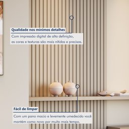 Kit 2 Placas de Painel Ripado Milão 250cm X 58cm X 3,3mm (rende 2,9m²) Ecorevest  - 7