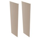 Ver imagem 3 de Kit 2 Placas de Painel Ripado Milão 250cm x 58cm x 3,3mm (Rende 2,9m²) Ecorevest Bege