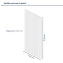 Ver imagem 4 de Kit 2 Placas de Painel Ripado Milão 250cm x 58cm x 3,3mm (Rende 2,9m²) Ecorevest Bege