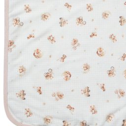 Cueiro Bebê Estampado Suedine New Baby Rosa Pêssego - Hug - 2