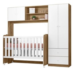 Conjugado Ternura com Berço Amore Nature/branco - Peternella Móveis - 1