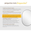 Ver mais imagens de Espelho Pinterest Orgânico Decorativo Grande 64x44cm Borda em Couro 3cm - Mod. Pílula Caramelo