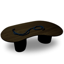 Ver imagem 2 de Mesa de Centro Orgânica Bean Dou em Ébano Modelar Art