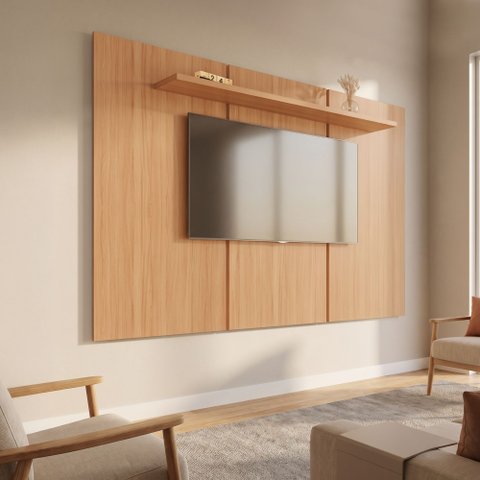 Painel de TV Ibiza 100% MDF Móveis Home | até 55" | Suspenso
