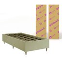 Ver imagem 5 de Cama Box Desmontável Solteiro com Colchão Molas Ensacadas Real 88x188x66cm Branco / Bege Inducol
