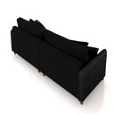 Ver imagem 7 de Sofá Montecarlo 2 Lugares 192cm Veludo/pu Preto