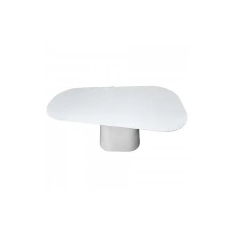 Mesa de Jantar Cone Orgânica Carol 140x90cm Laca e Madeira