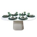 Ver imagem 3 de Mesa de Jantar Cone Orgânica Carol 140x90cm Laca e Madeira