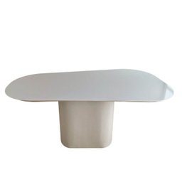 Mesa De Jantar Modelar Orgânica Laqueada 140x90cm Modelar Moveis Mesa de Jantar Orgânica - 3