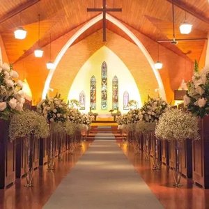 Passadeira de Noiva para Casamento Bege - 20m X 1m de Largura