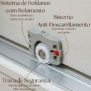 Ver imagem 7 de Guarda Roupa Casal 2 Portas de Correr 100% MDF com Espelho Firenze Branco
