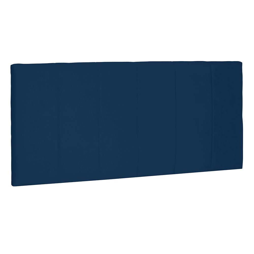 Cabeceira Painel Queen 1,60m Ravenna Suede - Pallazio - Azul Marinho - 1