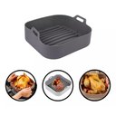 Ver imagem 4 de Forma Cozimento p/ Air Fryer Cesta Antiaderente Versátil Prática Assado Crocantes Fritadeira Elétric