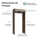Ver imagem 3 de Porta-geladeira 103 Cm 1 Porta Basculante Rustic/crema Agata Madesa