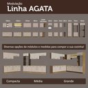 Ver mais imagens de Porta-geladeira 103 Cm 1 Porta Basculante Rustic/crema Agata Madesa