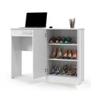 Ver imagem 2 de Escrivaninha com Organizador 2 Portas 120cm Space Patrimar Branco