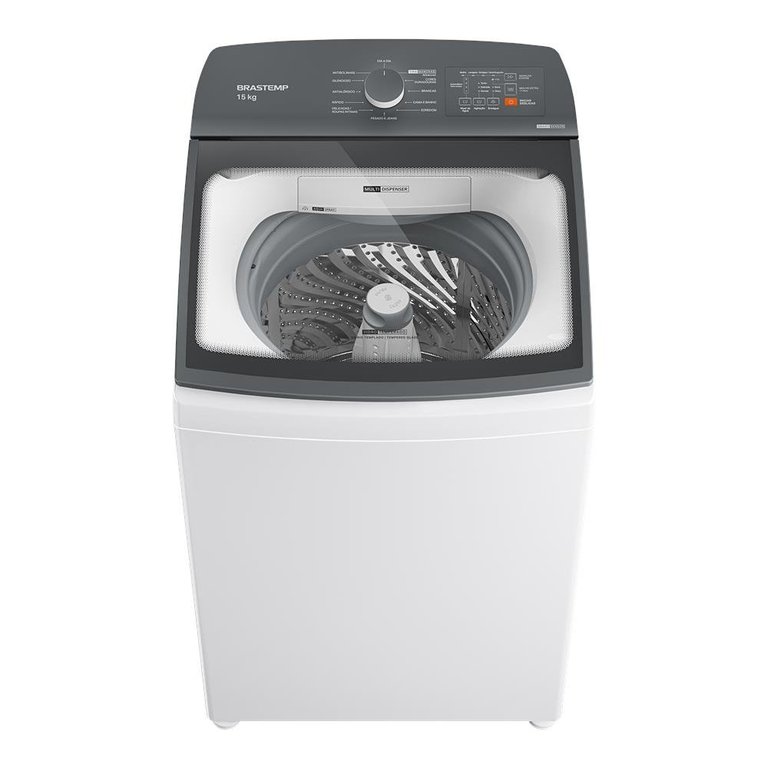 Máquina de Lavar Brastemp 15Kg Branca com Ciclo Tira Manchas Advanced e Smart Sensor - BWF15AB 220V